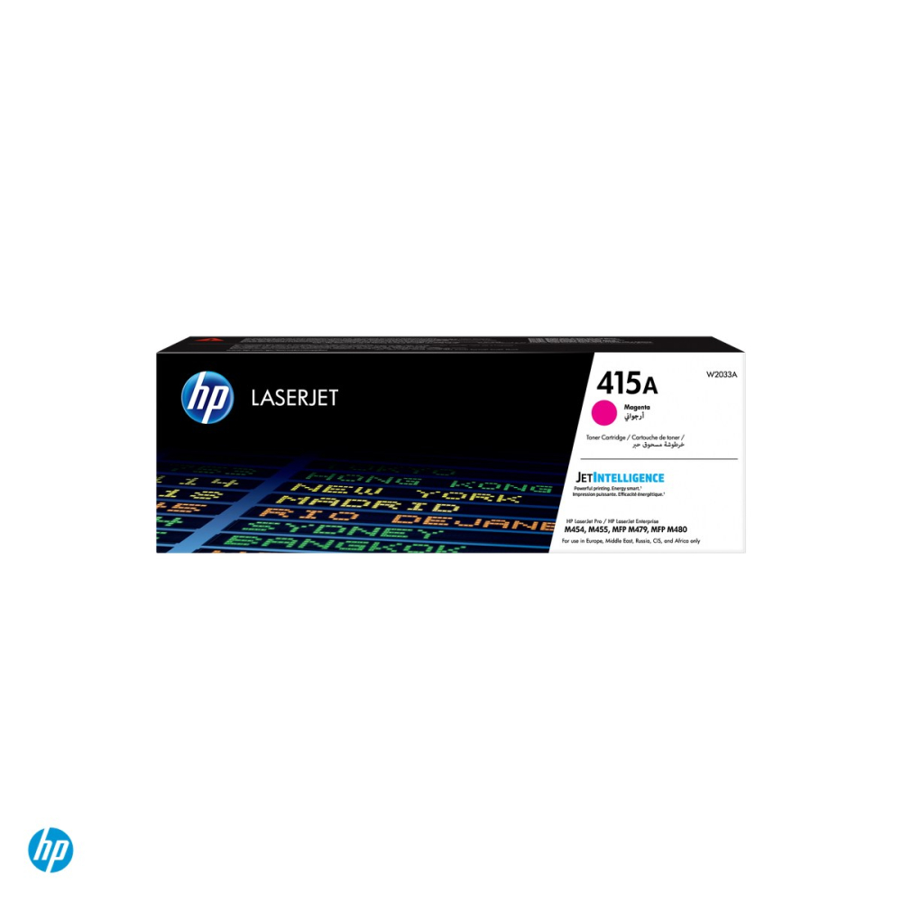 Cartus toner HP 415A, capacitate standard, randament 2.100 de pagini, pentru HP Color LaserJet Pro MFP M479, Enterprise M455, MFP M480, magenta, W2033A [4]