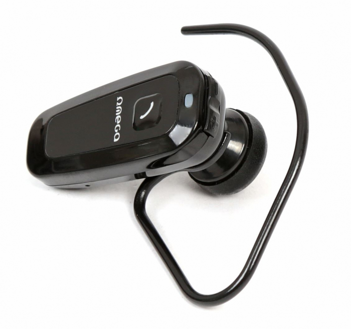 Casca Handsfree Omega, Bluetooth cu prindere, Negru [2]