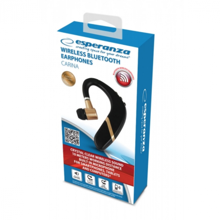 Casca In-Ear wireless, Esperanza Carina 95844, Bluetooth v.5.0, neagra [5]