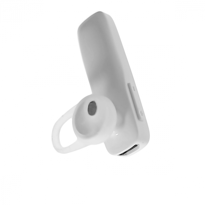 Casca wireless In-Ear, Bluetooth, HQH-WH, cu cablu alimentare, tehnologie Multipoint, alba [2]