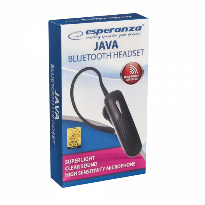Casca wireless in-ear, Esperanza Java , Bluetooth v.4.2 Hands Free, conexiune multipoint, neagra [5]