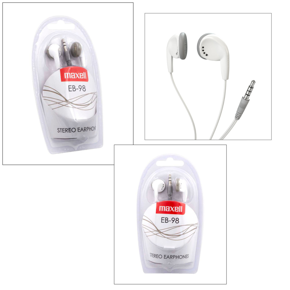 Casti audio semi-in-ear, Maxell Sound To The Max EB-98, cu jack 3.5mm, pentru utilizare zilnica, design confortabil, albe [4]