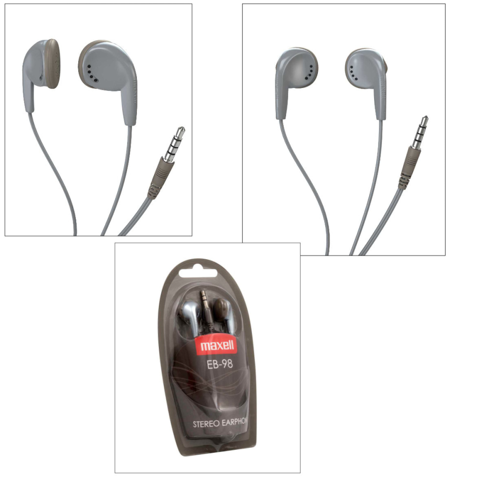 Casti audio semi-in-ear, Maxell Sound To The Max EB-98, cu jack 3.5mm, pentru utilizare zilnica, design discret si versatil, gri [4]