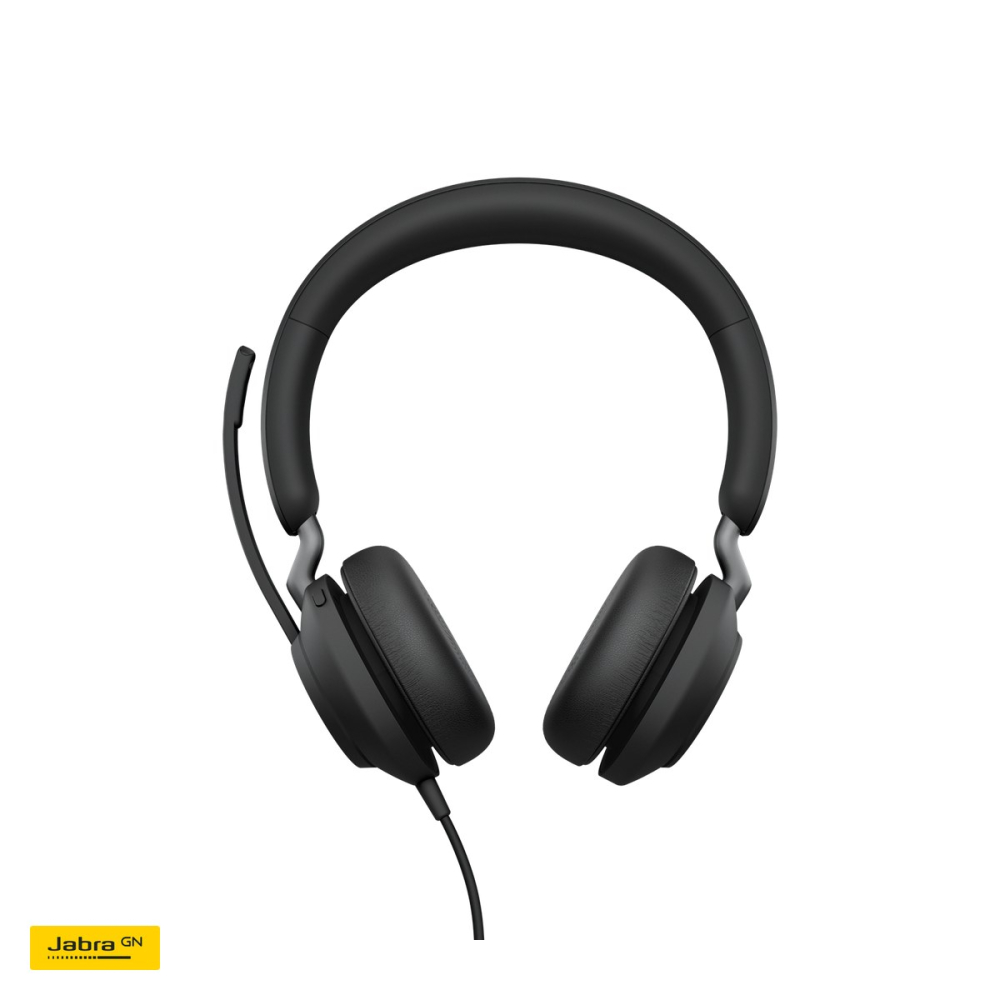 Casti cu fir Jabra Evolve2 40 SE UC Stereo, USB-C/A, trei microfoane digitale, difuzoare de 40 mm, optimizate pentru platforme UC, negru, 24189-989-799 [4]