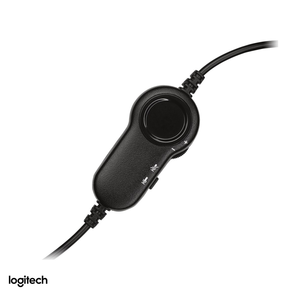 Casti cu fir Logitech H151 Stereo, jack 3,5 mm unic, microfon rotativ cu reducere a zgomotului, comenzi pe cablu, negru, 981-000589 [5]