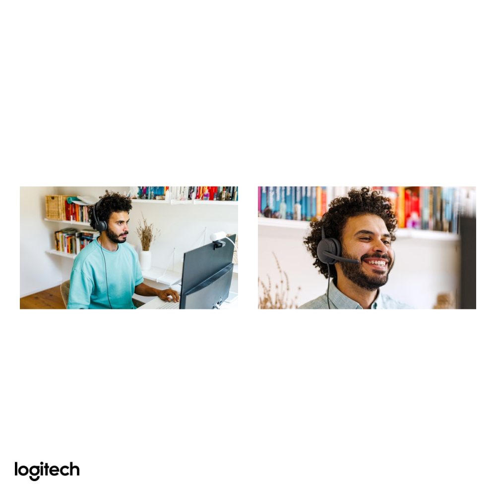 Casti cu fir over-ear Logitech Zone Wired 2 cu ANC hibrid adaptiv, USB-C cu adaptor USB-A, doua microfoane cu algoritmi AI, difuzoare de 40 mm, grafit, 981-001619 [5]