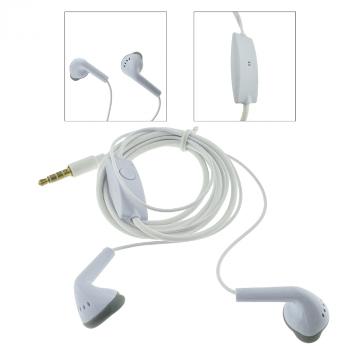 Casti cu microfon In-Ear, Core EHS61ASFWE, control pe fir, cablu 120 cm, conector jack 3.5mm, albe [5]