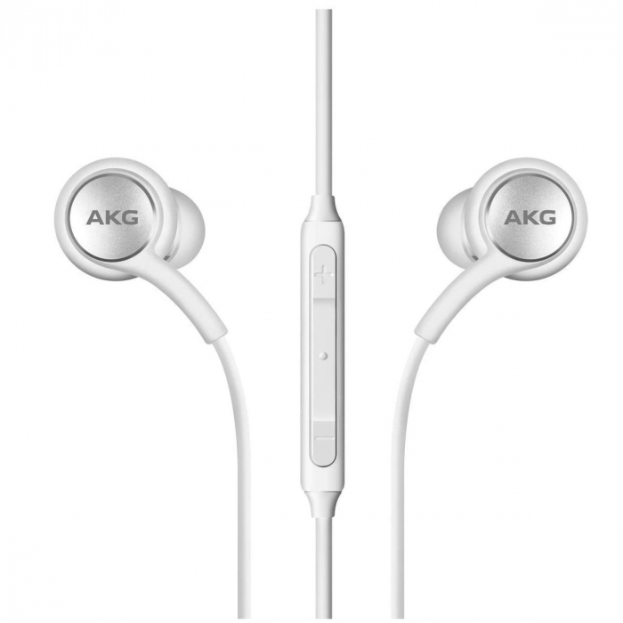 Casti cu microfon, Samsung AKG EO-IG955 GALAXY S10, control pe fir, cablu 115 cm, conector jack 3.5mm, albe [2]