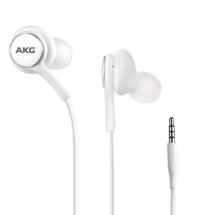 Casti cu microfon, Samsung AKG EO-IG955 GALAXY S10, control pe fir, cablu 115 cm, conector jack 3.5mm, albe [5]