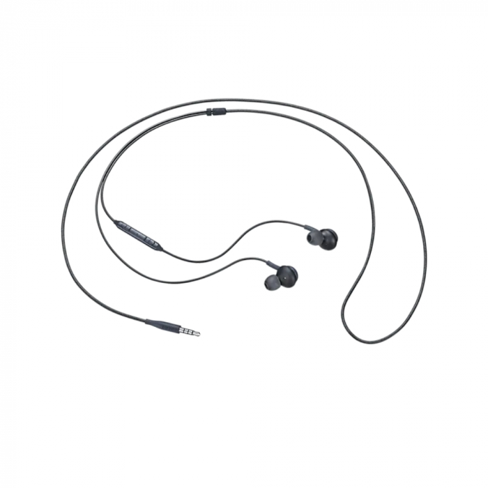 Casti cu microfon, Samsung AKG EO-IG955 GALAXY S10, control pe fir, cablu 115 cm, conector jack 3.5mm, negre [4]