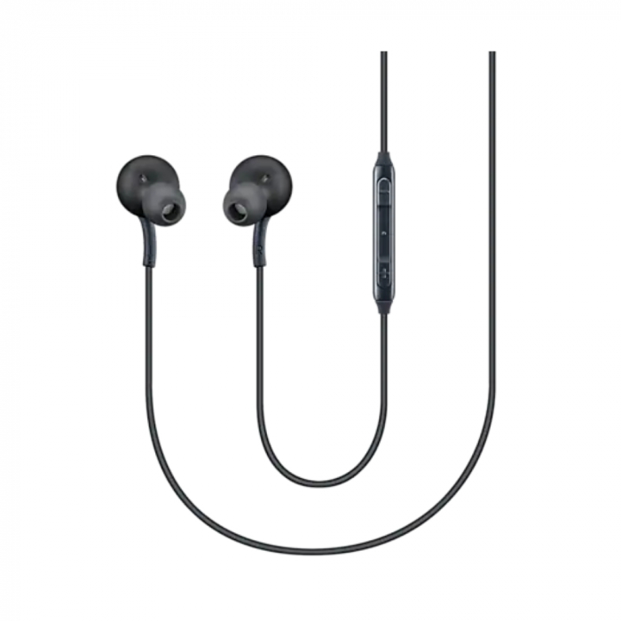 Casti cu microfon, Samsung AKG EO-IG955 GALAXY S10, control pe fir, cablu 115 cm, conector jack 3.5mm, negre [3]