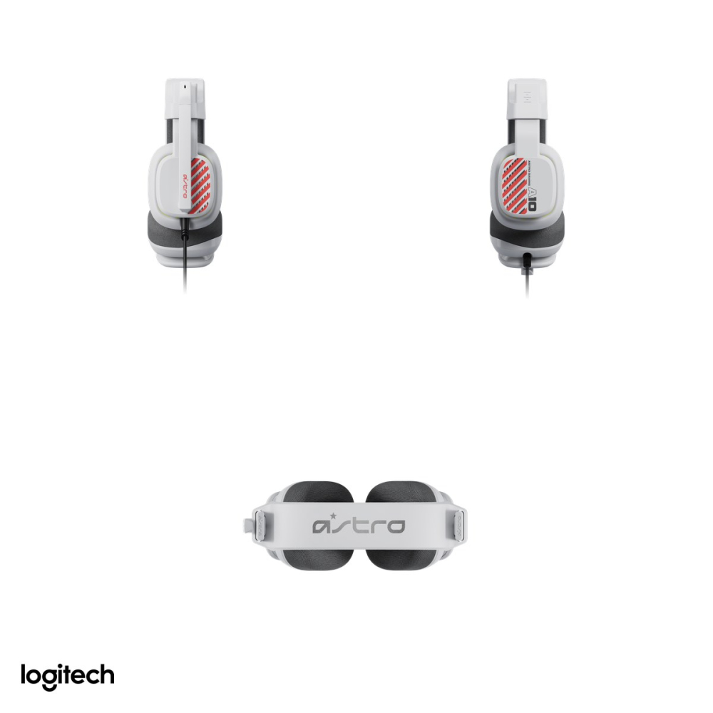 Casti gaming cu fir Logitech G Astro A10 Gen 2 pentru PlayStation, jack 3,5 mm, difuzoare de 32 mm, microfon flip-to-mute, volum pe cablu, alb, 939-002064 [5]
