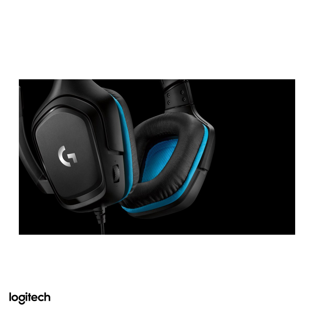 Casti gaming cu fir Logitech G432 7.1 Surround, jack 3,5 mm si adaptor USB DAC, difuzoare de 50 mm, DTS Headphone:X 2.0, microfon flip-to-mute, negru, 981-000770 [5]