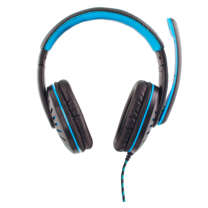 Casti Esperanza cu microfon, Stereo, Albastru/negru [2]