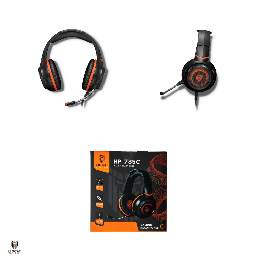 Casti gaming Liocat HP 785C, cablu 2.1m, cu microfon, jack 3.5mm, banda reglabila, negre [4]
