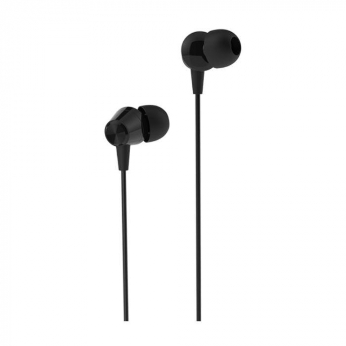 Casti in-ear cu microfon, Borofone Melody BM20-B, control pe fir, conector tip Jack 3.5 mm, lungime cablu 120 cm, negre [2]