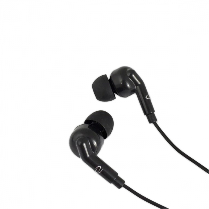 Casti in-ear cu microfon, Esperanza HI-FI Sound, conector tip Jack 3.5 mm, control pe fir, lungime cablu 120 cm, negre [2]