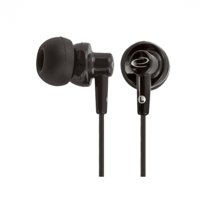 Casti in-ear cu microfon, Esperanza HI-FI Sound EH124, conector tip Jack 3.5 mm, control pe fir, lungime cablu 120 cm, negre [3]