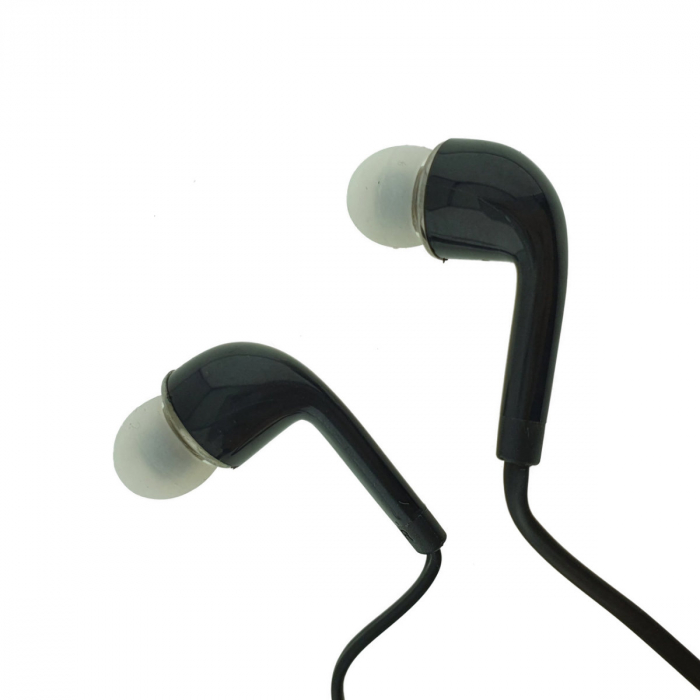Casti In-Ear cu microfon, J5, HS3303WE, control pe fir, cablu 115 cm, conector jack 3.5mm, negre [2]
