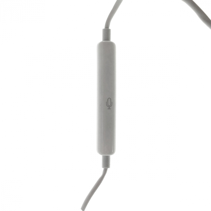 Casti in-ear , cu microfon, pentru telefon, hands-free, control volum pe fir, conector stereo jack 3.5mm, cablu 95cm, albe [7]
