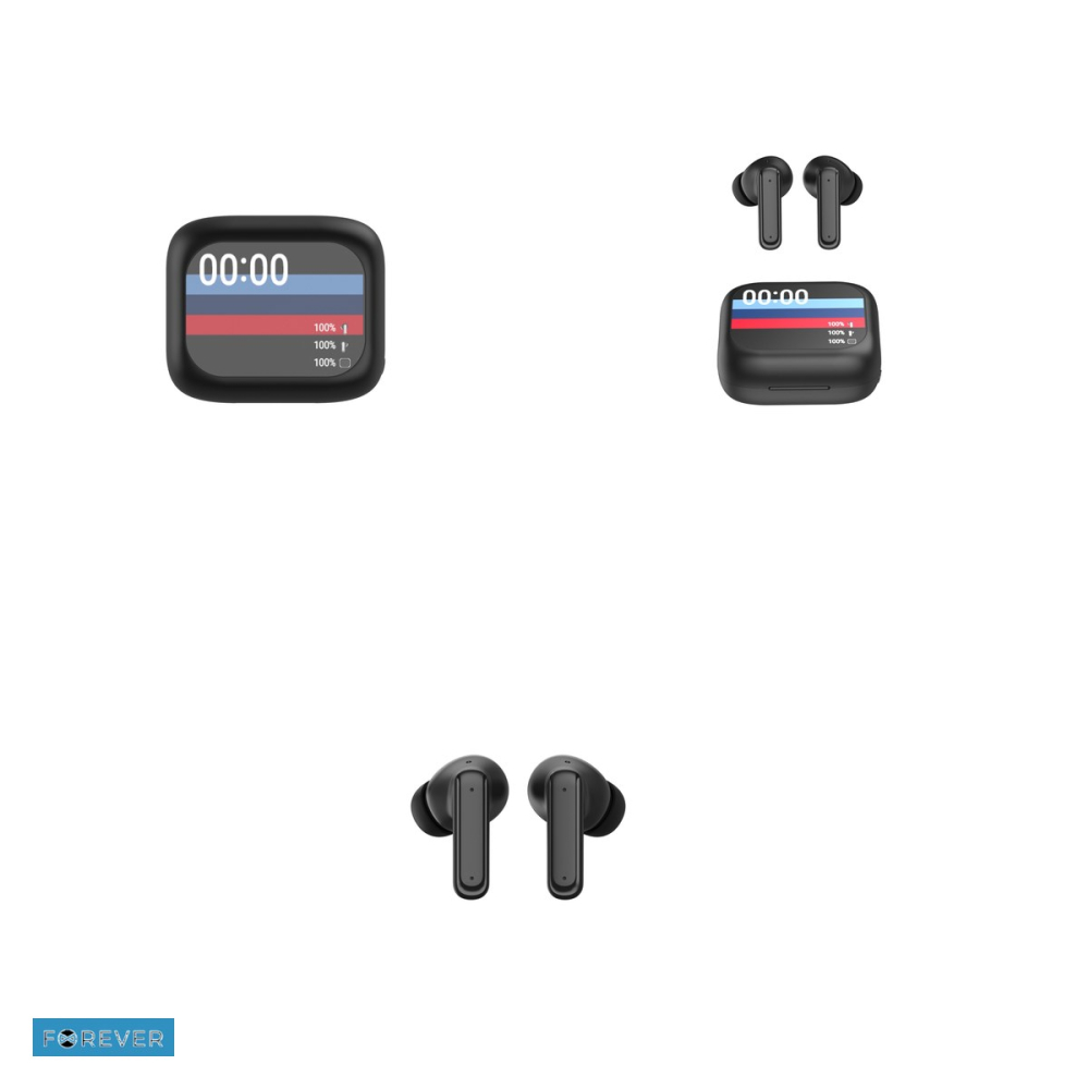 Casti in-ear Forever TWSS-500, Bluetooth, cu ANC, cu microfon, negre [4]
