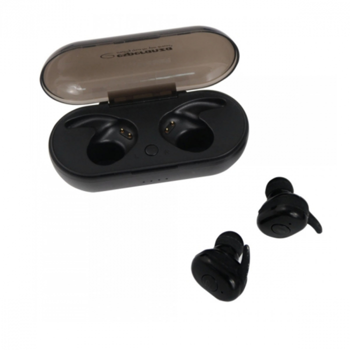 Casti In-Ear wireless, Esperanza Cardera 95826, Bluetooth v.5.0, TWS, cu statie de incarcare, negre [3]