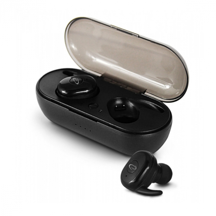 Casti In-Ear wireless, Esperanza Cardera 95826, Bluetooth v.5.0, TWS, cu statie de incarcare, negre [2]