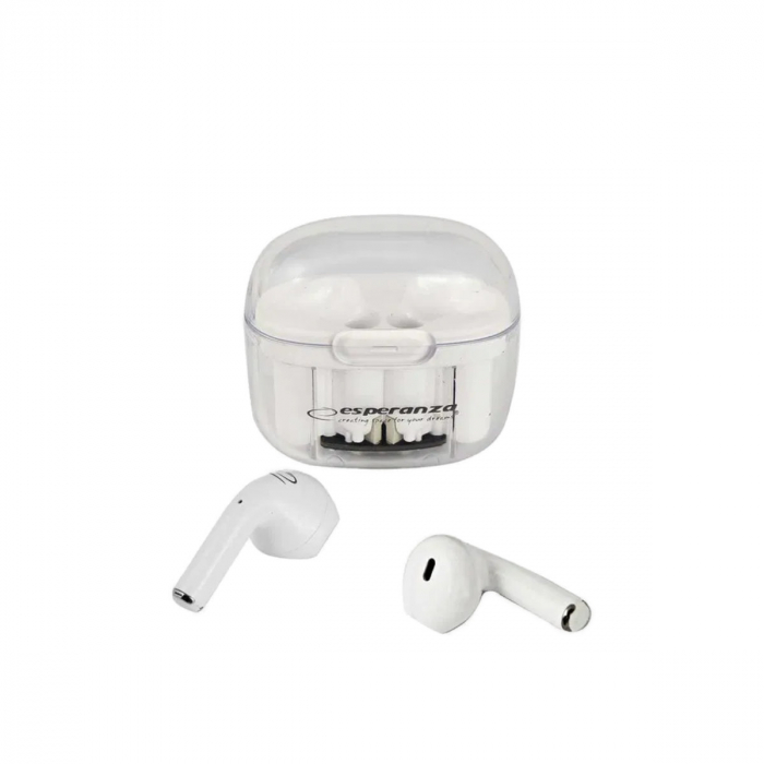 Casti In-Ear wireless TWS, Esperanza Anthe, Bluetooth v.5.3, cu statie de incarcare, 95996, albe [4]