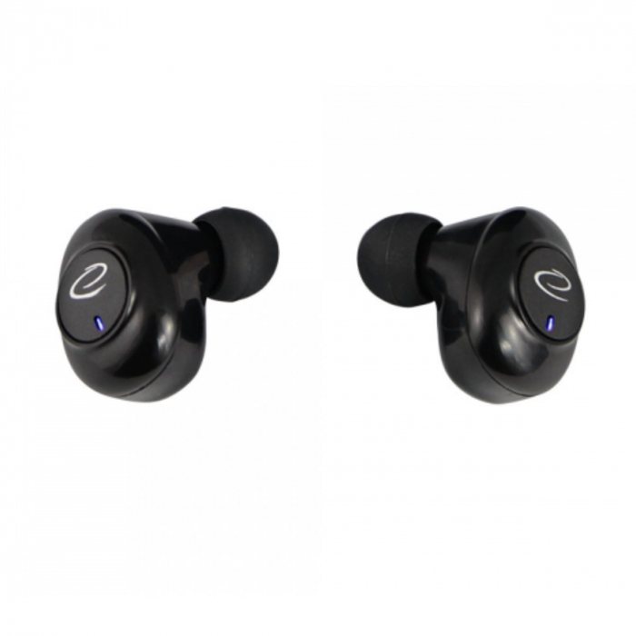 Casti In-Ear wireless TWS, Esperanza Laurel 95830, Bluetooth v.5.0, cu statie de incarcare si snur, negre [5]