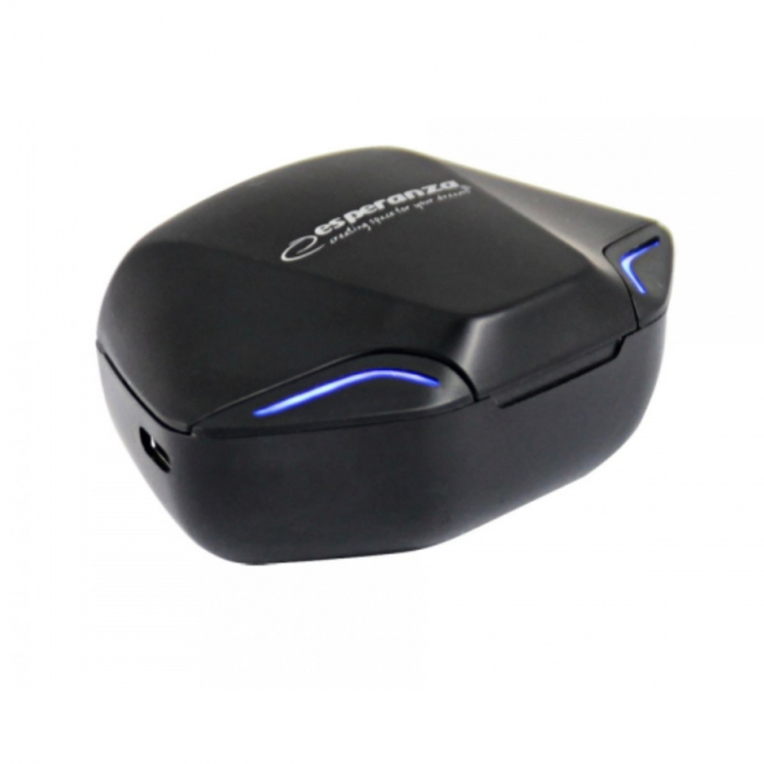 Casti In-Ear wireless TWS, Esperanza Sagitta 95838, Bluetooth v.5.0, cu statie de incarcare, negre [7]