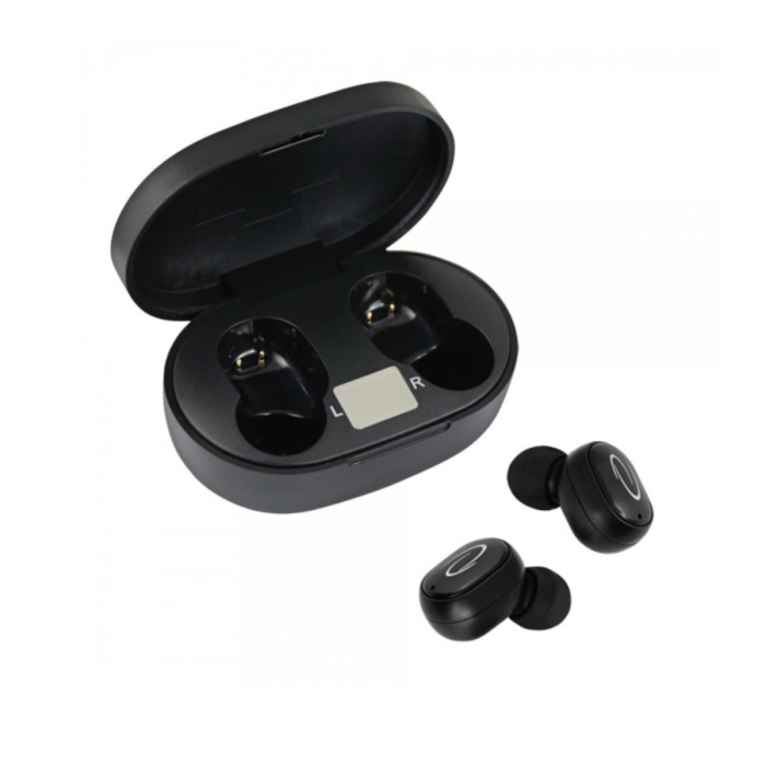 Casti In-Ear wireless TWS, Esperanza Tucana 95828, Bluetooth v.5.0, cu statie de incarcare, negre [4]