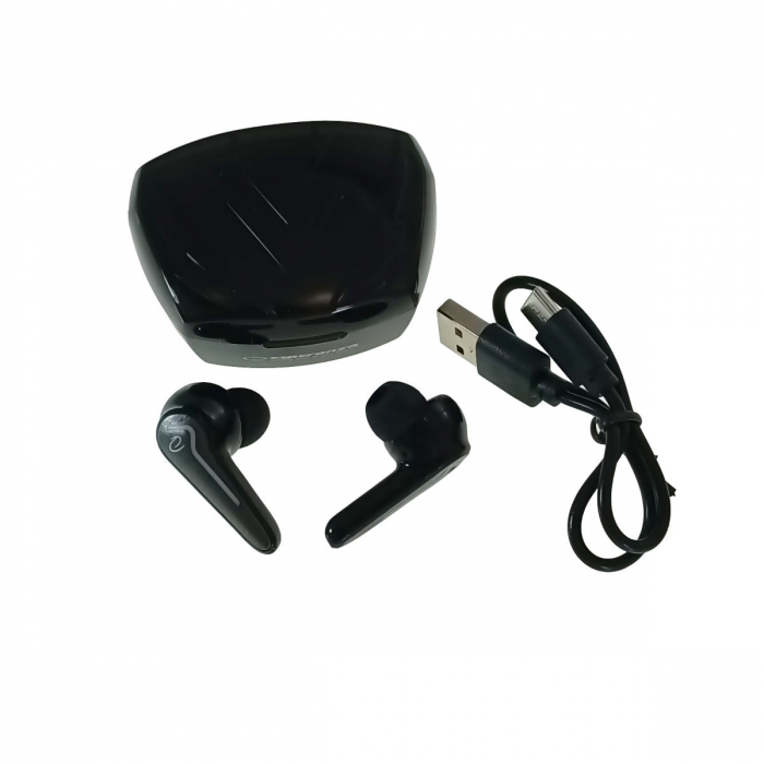 Casti In-Ear wireless TWS, Esperanza Xenon 95840, Bluetooth v.5.0, cu statie de incarcare, negre [5]