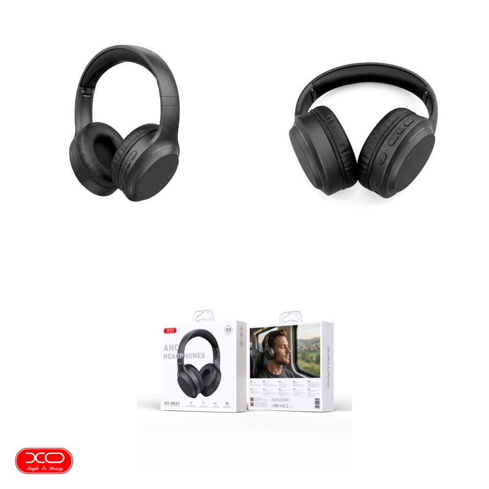 Casti over-ear bluetooth v.6.0, XO BE39, cu microfon, 500mAh, USB-C, functia ANC, dimensiuni 191 x 175 x 77mm, negre [4]