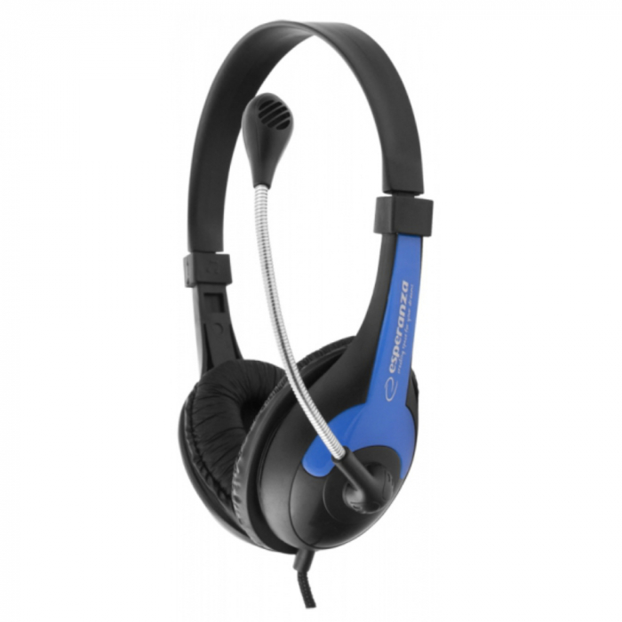 Casti audio, Esperanza, Albastru/Negru [3]