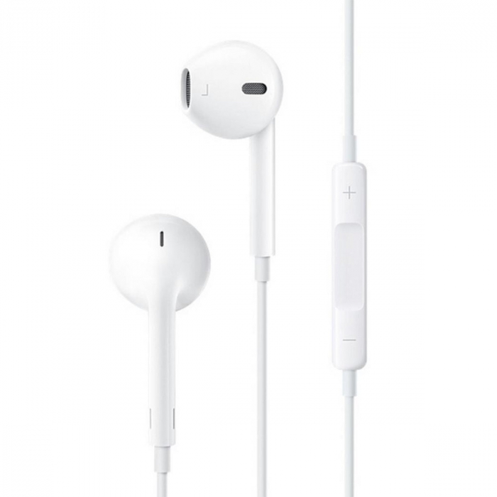 Casti stereo in-ear cu microfon, HOCO M1, conector Tip Jack 3.5 mm tata, control pe fir, lungime cablu 120 cm, albe [4]
