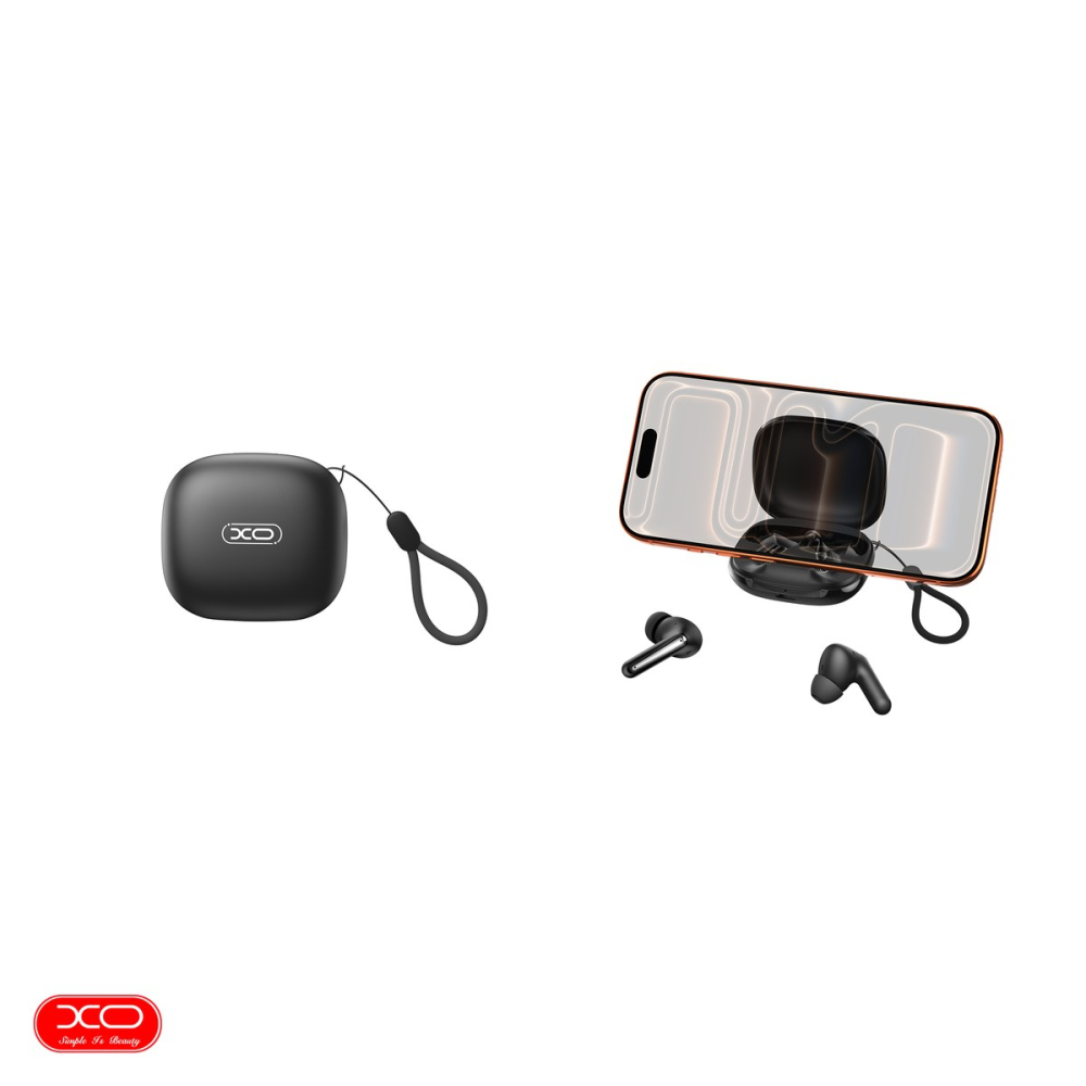 Casti true wireless XO G53, Bluetooth, cu ANC, cu microfon, negre [4]