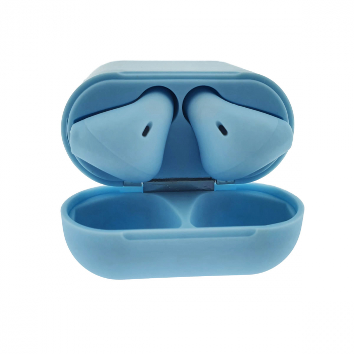 Casti wireless Bluetooth v.5.0, inPods 12 Simple, Touch Control, carcasa de incarcare, albastre [4]