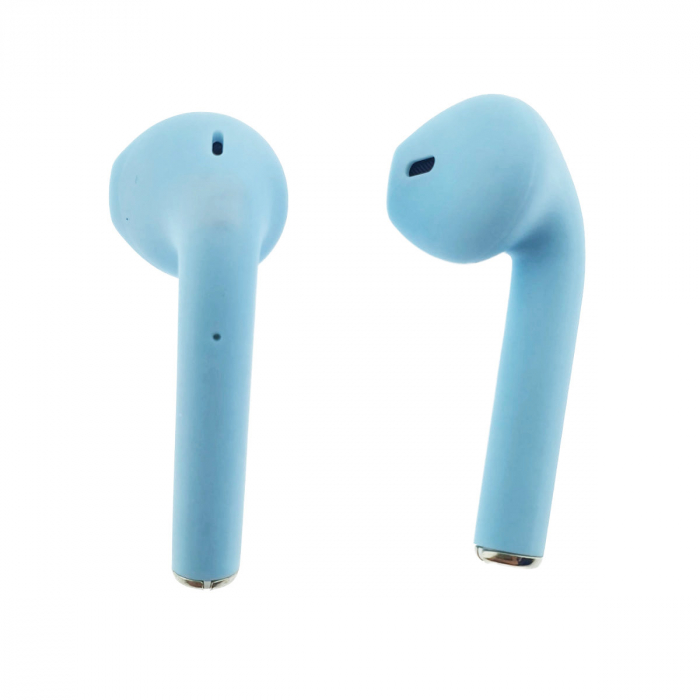 Casti wireless Bluetooth v.5.0, inPods 12 Simple, Touch Control, carcasa de incarcare, albastre [2]