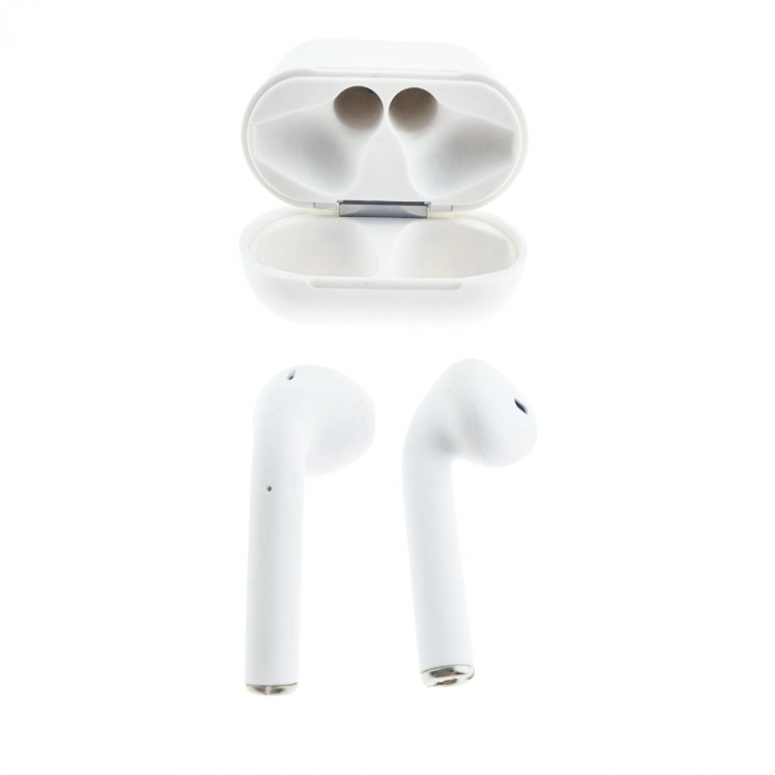 Casti wireless Bluetooth v.5.0, inPods 12 Simple, Touch Control, carcasa de incarcare, albe [2]