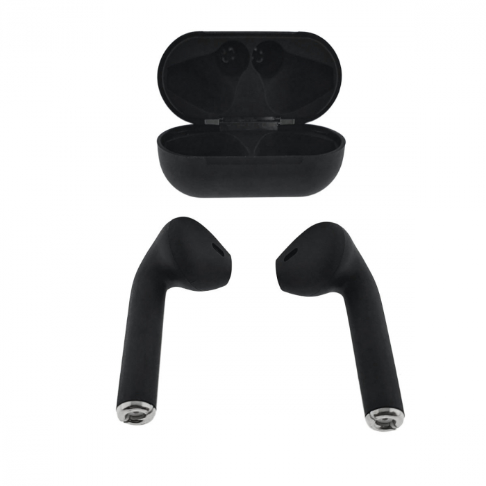 Casti wireless Bluetooth v.5.0, inPods 12 Simple, Touch Control, carcasa de incarcare, negre [1]
