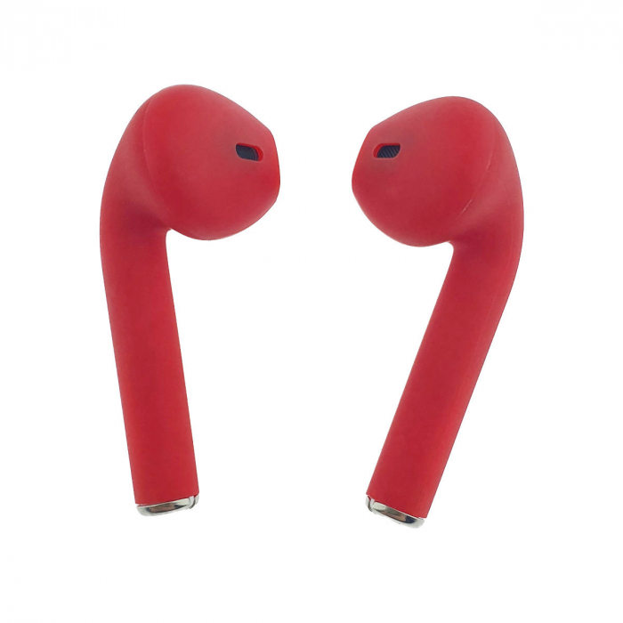 Casti wireless Bluetooth v.5.0, inPods 12 Simple, Touch Control, carcasa de incarcare, rosii [3]