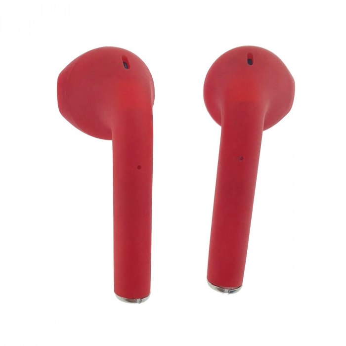 Casti wireless Bluetooth v.5.0, inPods 12 Simple, Touch Control, carcasa de incarcare, rosii [4]