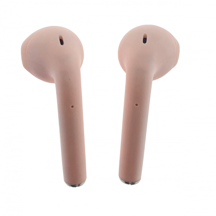 Casti wireless Bluetooth v.5.0, inPods 12 Simple, Touch Control, carcasa de incarcare, roz [4]