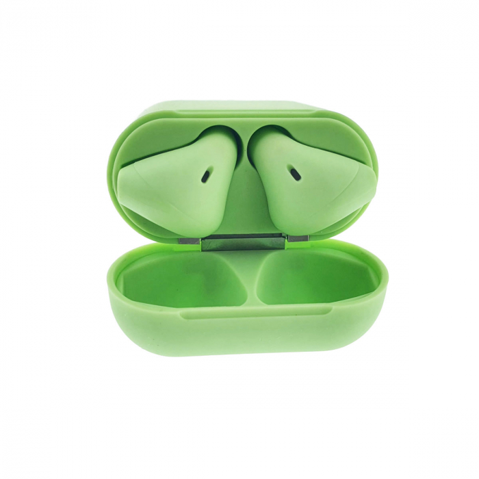 Casti wireless Bluetooth v.5.0, inPods 12 Simple, Touch Control, carcasa de incarcare, verzi [4]