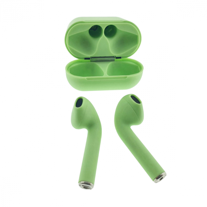 Casti wireless Bluetooth v.5.0, inPods 12 Simple, Touch Control, carcasa de incarcare, verzi [2]
