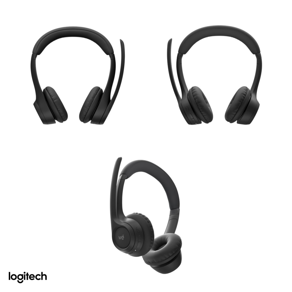 Casti wireless Logitech Zone 300, Bluetooth 5.3 multipoint, pana la 20 h ascultare, doua microfoane cu reducere a zgomotului, 122 g, negru, 981-001407 [4]