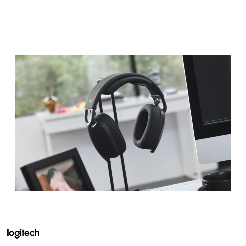 Casti wireless over-ear Logitech Zone Vibe 100, Bluetooth 5.2 multipoint, pana la 20 h ascultare, microfon flip-to-mute, 185 g, grafit, 981-001213 [6]