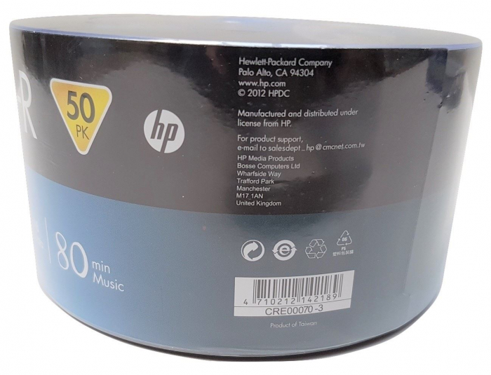 CD-R HP 700Mb, 80 min, 52X, set 50 buc-HPCD50S [4]