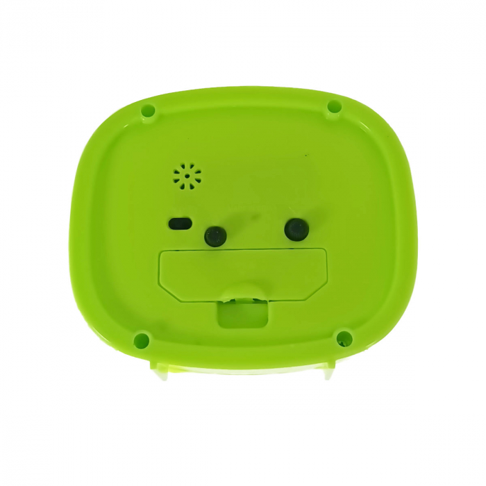 Ceas de masa cu alarma, afisaj analog, alimentare 1 x AA, cadran verde, 124 x 105 x 40 mm, fond alb [2]