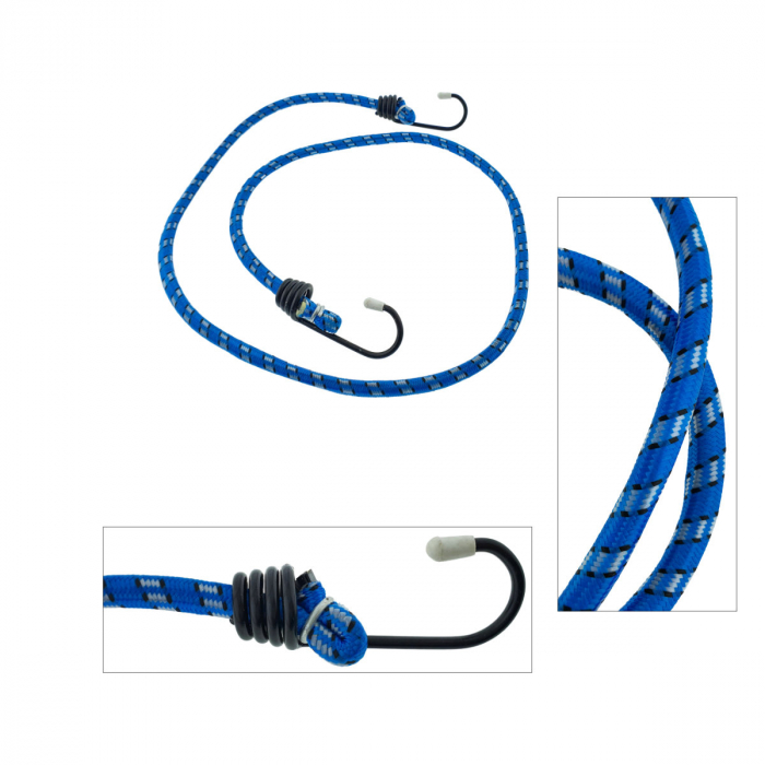 Chinga elastica FS-11635BL, 7mm X 100cm, coarda flexibila pentru ancorare si fixare, uz general, albastra [4]